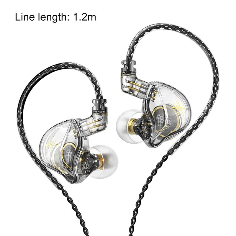 2Pcs QKZ ZXT Wired Earbud Ergonomic with/without Mic TPE 10mm Moving Coil In-ear Earphone for Gaming_voghion.com