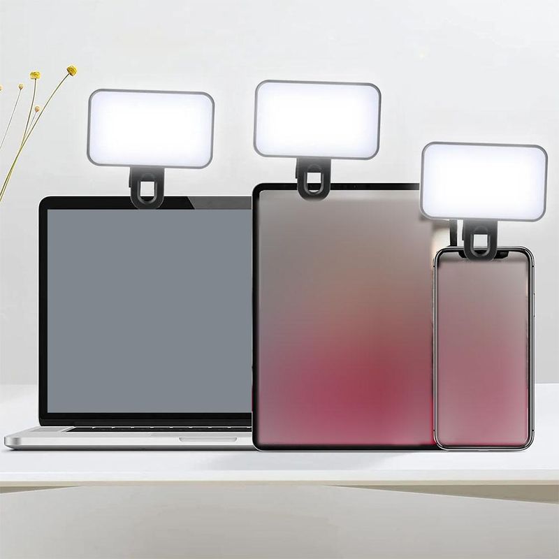 Pocket LED Selfie Light For IPhone IPad Mobile Phone Laptop Clip Flash Fill Video Photo Ringlight Photography Lamp_voghion.com