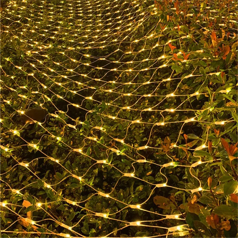 LED-Lichterkette mit 8 Modi, 220 V/110 V, EU-Stecker, für Feste, Weihnachten, Halloween, Silvester, Hochzeiten und Partys_voghion.com