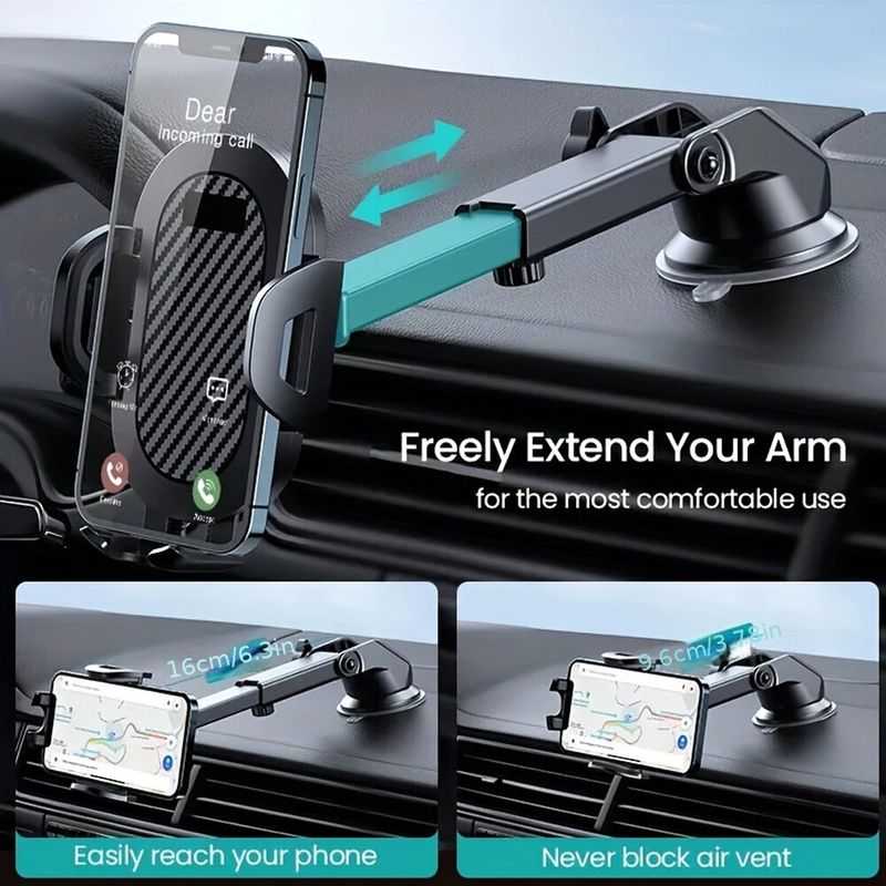 360° Rotate Universal Car Phone Holder Windscreen Window Suction Mount GPS Stand_voghion.com