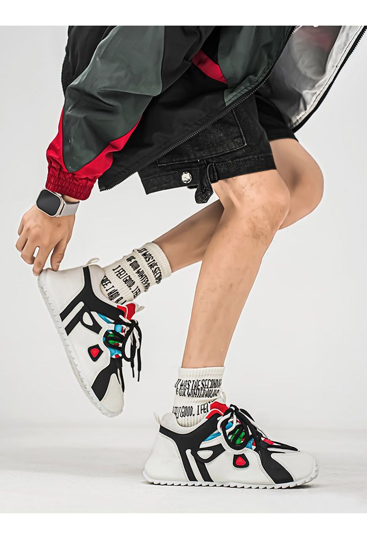 Chain Casual Sports Dad Thick Sole Elevated Men's And Women's Shoes_voghion.com