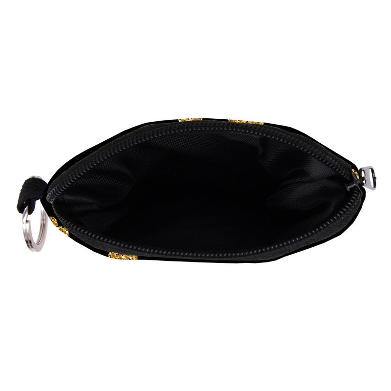 Small Purse Digital Print Gold Heart Pattern Water-Resistant Portable Coin Earphone Key Bag_voghion.com