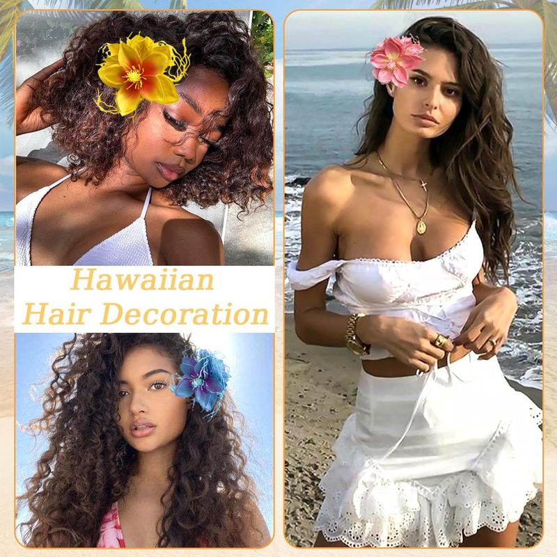 Glyzinien Lila Hawaiian Heißer Verkauf Drachen Bart Jasmin Blume Haarnadel Strand Urlaub Seite Clip Reise Foto Simulation Stand_voghion.com