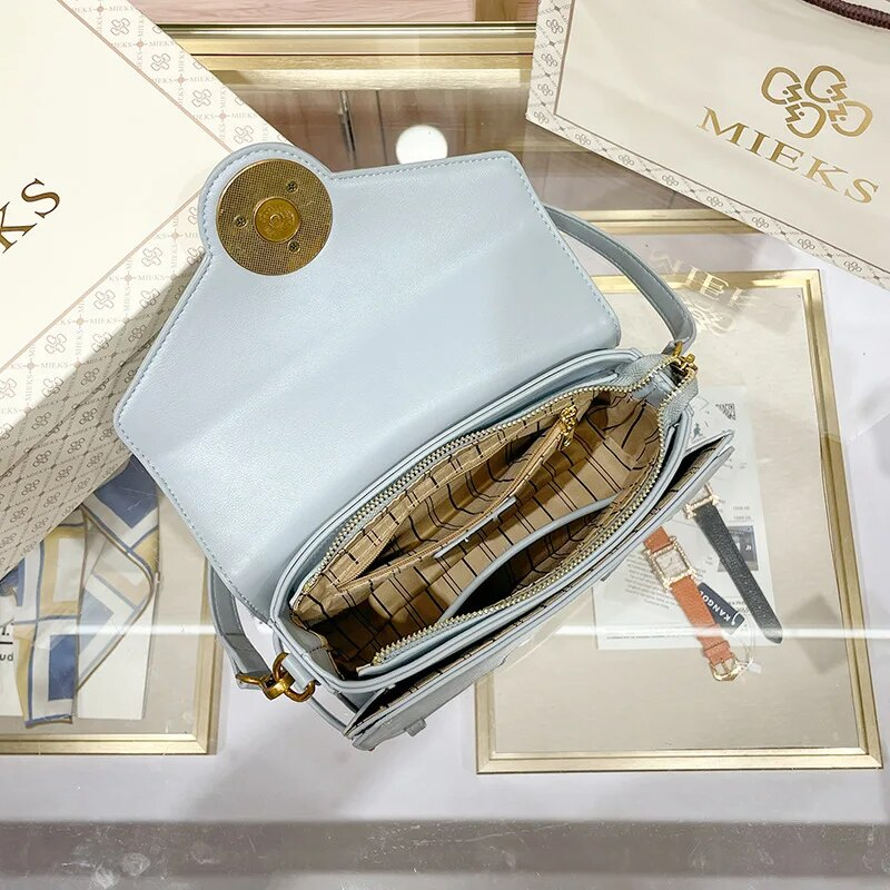 Borse a tracolla con stampa vintage per donna Borsa a tracolla elegante francese autunnale 2024 Nuova borsa a mano in PU di alta qualità Bolso Сумка_voghion.com
