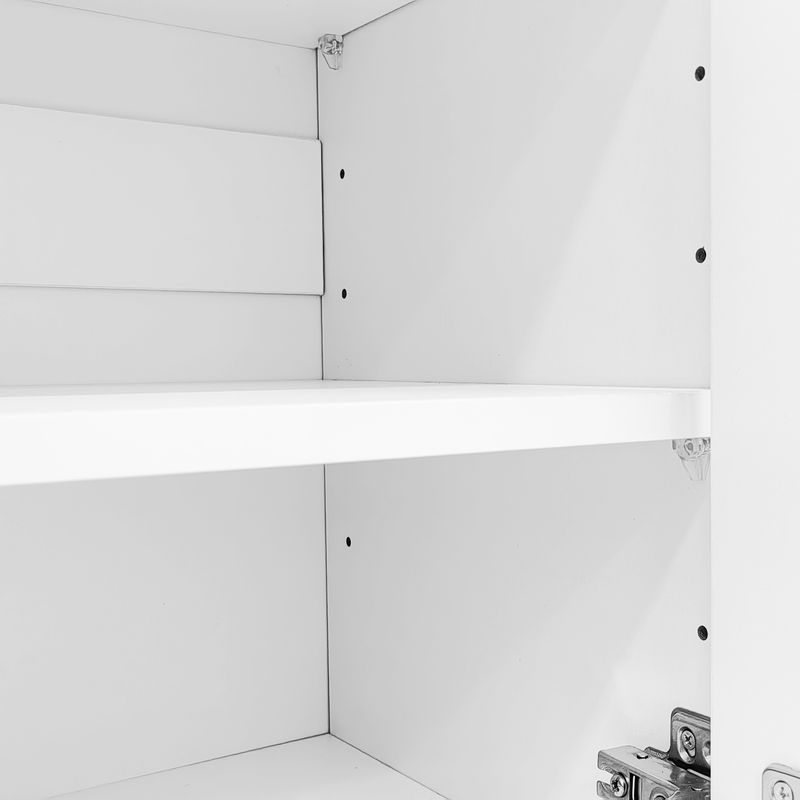 Meuble à chaussures blanc moderne avec éclairage LED 16 couleurs – Rangement gain de place pour couloir 80 x 35 x 105 cm avec tiroirs et étagères – Pour entrée, salon, couloir_voghion.com