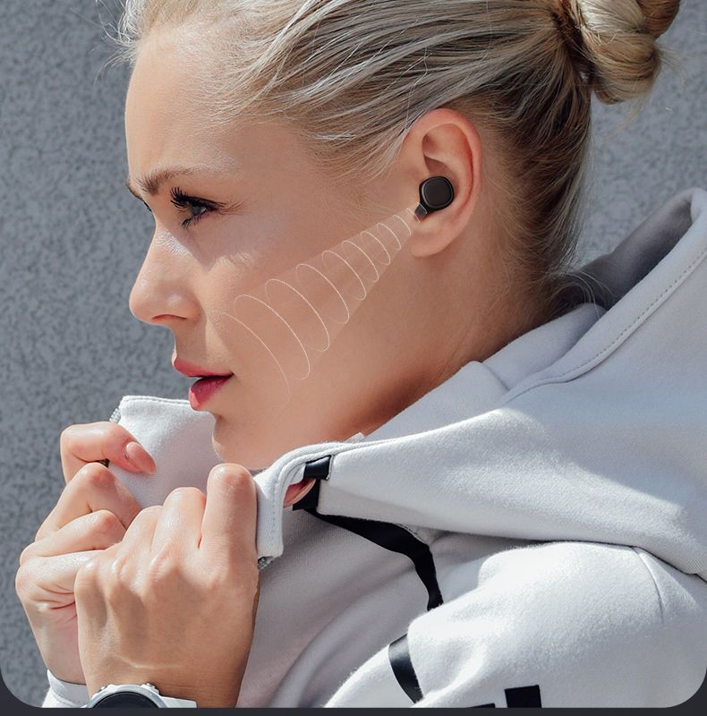 meygoo T1X Wireless Bluetooth Earbuds In-Ear Long Battery Life Stereo Sound Quality Noise Cancelling Mini Gaming Button_voghion.com