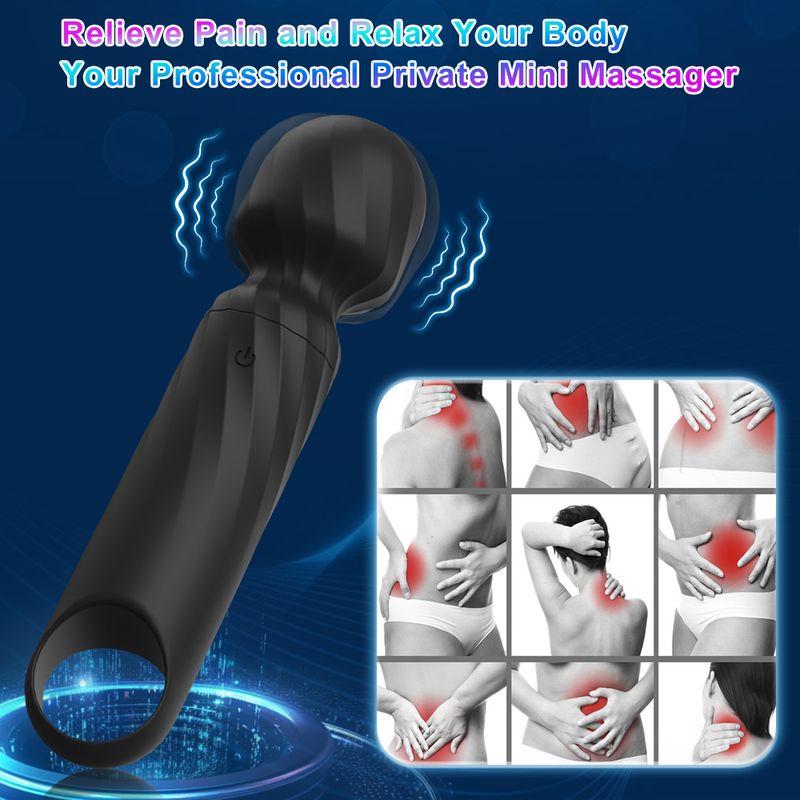 TD Mini Magic Wand, Vibrator, Clitoral Stimulation Device, AV Stick, G-spot Massager, Vaginal Vibrating Dildo, Masturbator_voghion.com