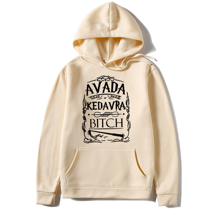Sweat à capuche ample et brossé pour femme, pull chaud imprimé, Style lettre, automne/hiver, 2023_voghion.com