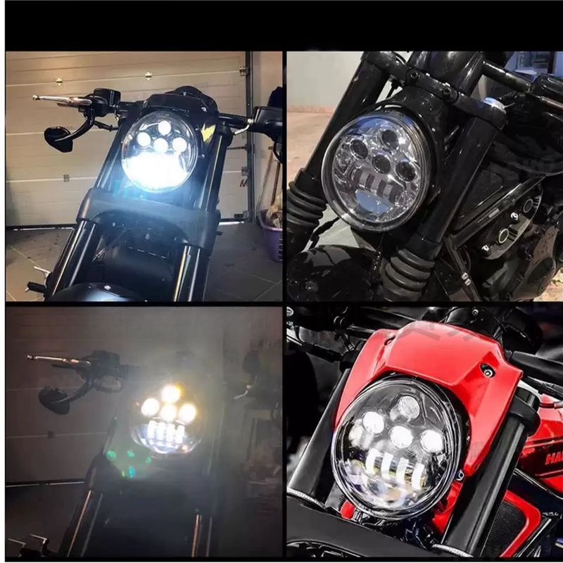 Motorrad LED Scheinwerfer DRL Schalten Singal Für Harley V ROD VRod VRSC VRSCA VRSCDX 2002-2017 VRSCSE VRSCSE2 VRSCR VRSCX VRXSE_voghion.com