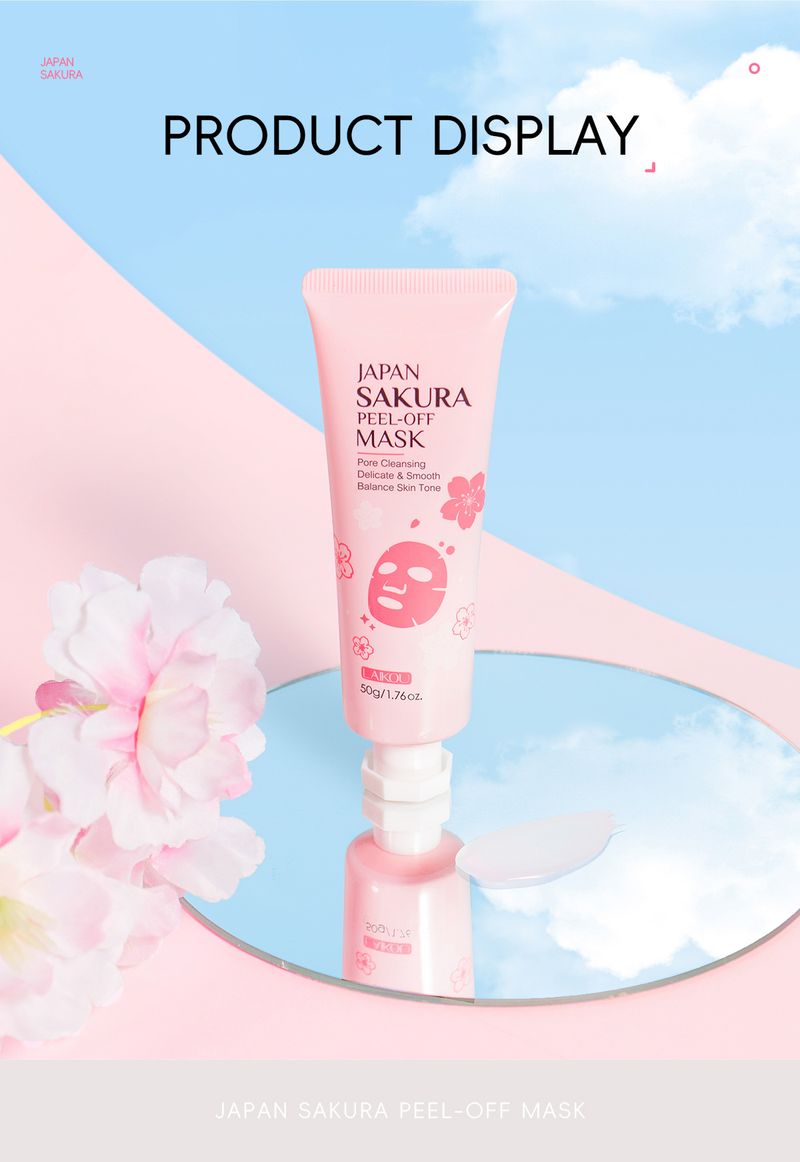 Version Laikou Sakura Peel Off Mask 50g (slang) Rengör porer, återfuktar och återfuktar hudvård_voghion.com