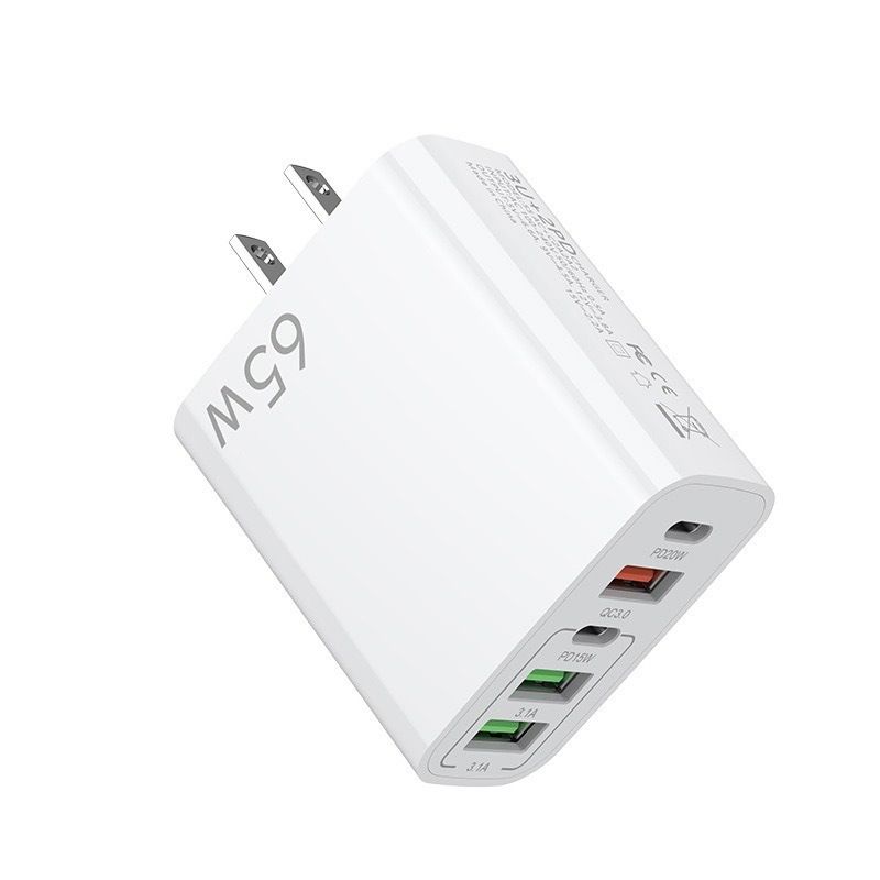 syct PD65W Snelle mobiele telefoonoplader 5V3.1A UK-standaard PD+3USB Multi-poort adapter oplaadkop_voghion.com