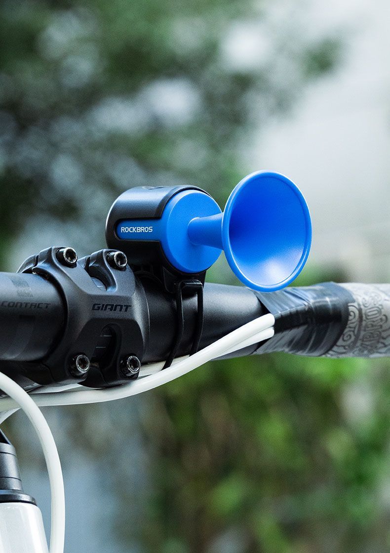 Klaxon de vélo universel Rock Brothers pour vélos électriques de route et de montagne, sonnette d'avertissement pour vélos d'enfants_voghion.com