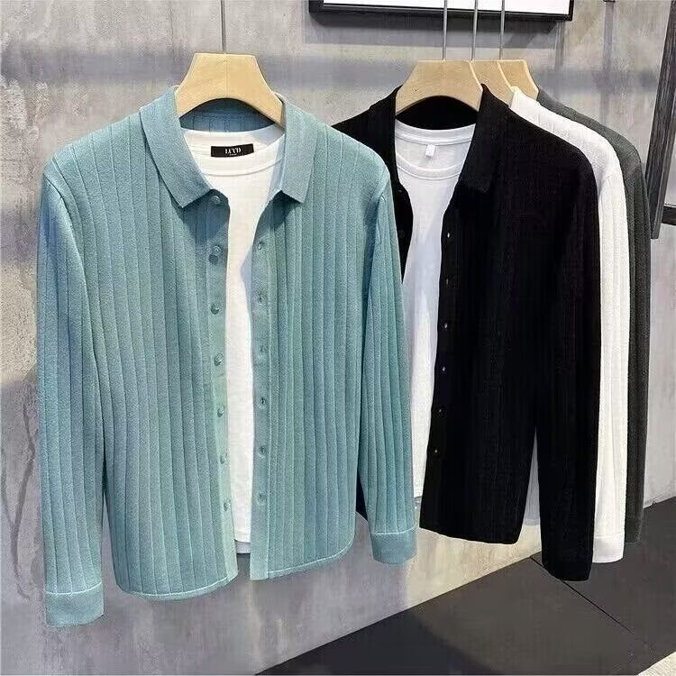 Men's Clothing 2024 autumn and winter trendy men's new men's casual jacket warm cardigan sweater sweater_voghion.com