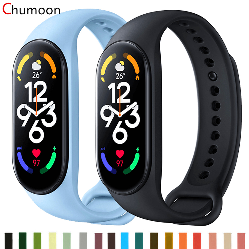 Cinturino per Xiaomi Mi Band 7 6 5 Bracciale sportivo cinturino in silicone cinturino di ricambio Smart watch Xiao Mi Band 3 4 5 6 cinturino_voghion.com