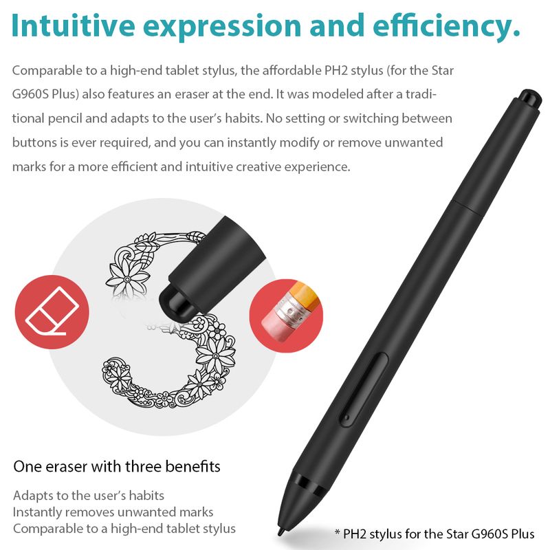 XP Pen Star G960S/S Plus Graphics Digital Drawing 8192 Levels Support Windows Pen Tablet Online Education_voghion.com