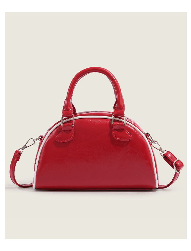 2024 Autumn/Winter New Women's Niche Splicing Hand Pillow with Advanced Sense Handbag Crossbody Boston Bag_voghion.com