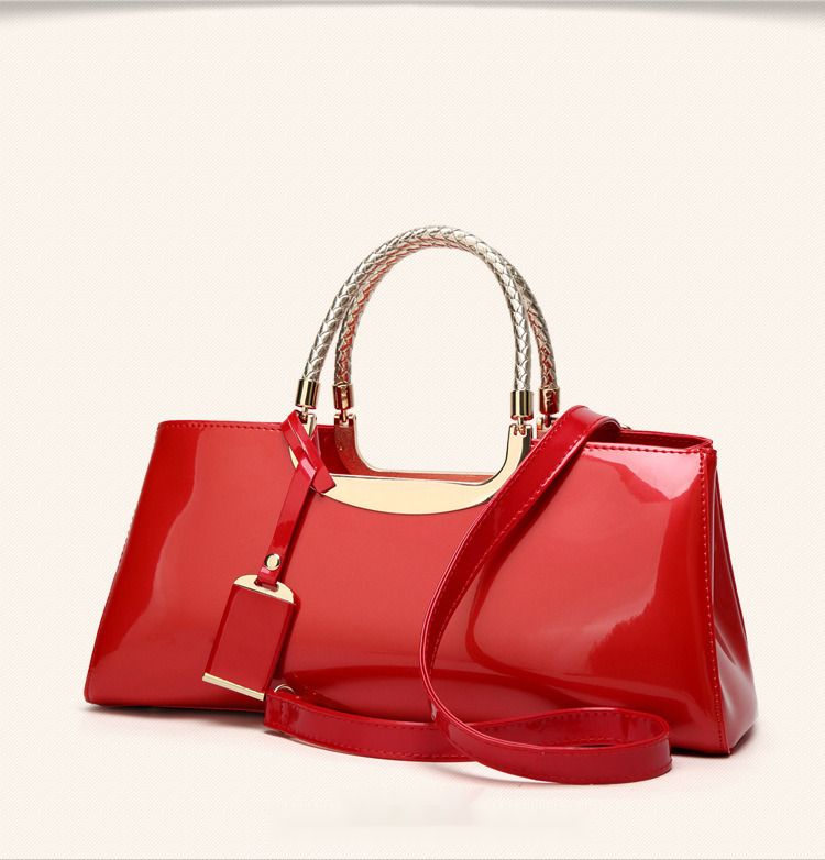 Borsa da sposa per banchetto da sposa a spalla singola in pelle laccata con colla leggera alla moda 2024_voghion.com