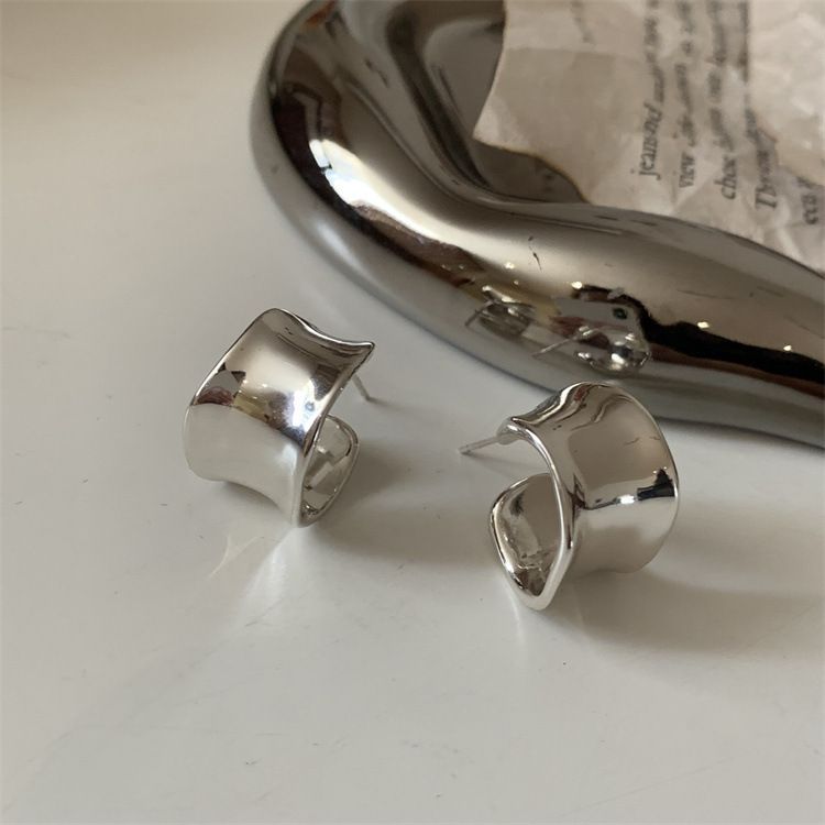 Trendy, minimalistisch design, decoratieve high-end internet beroemde lichte luxe oorbellen, oorbellen ringen_voghion.com