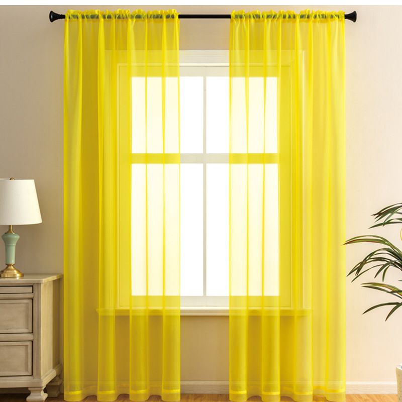 Transparente Vorhänge aus Polyester – Fenstervorhänge mit Stangentasche und Ösen oben (213,4 x 244,8 cm, lichtfilternd, wärmeisoliert, knitterfrei)_voghion.com