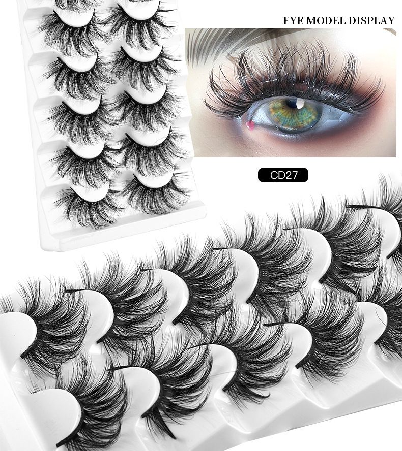 8D False eyelash planting grafting Eyelash Wholesale curl thick 6 pairs_voghion.com