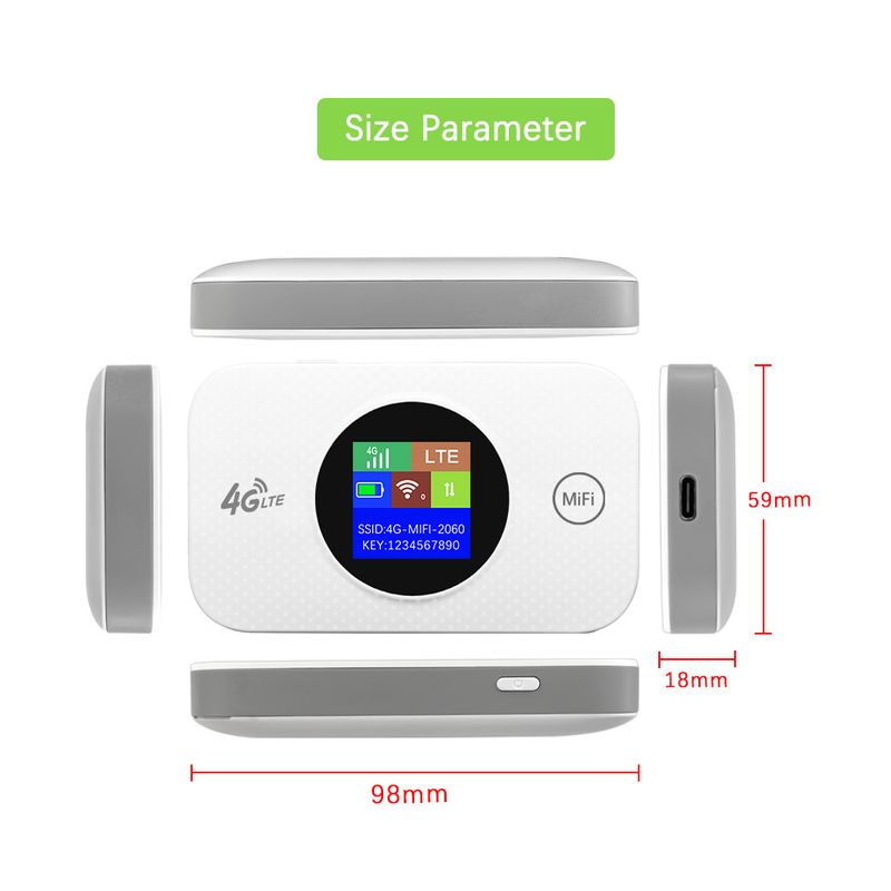 4G Wifi Prenosni WIFI, 5G brezžični MIFI, usmerjevalnik LTE, vstavljena kartica SIM_voghion.com