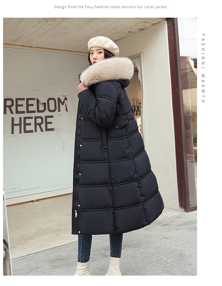 Parka para mujer, abrigos de invierno para mujer, chaqueta de invierno con pelo largo y pesado, cinturón para cultivar la moralidad, abrigo para mujer 2022 8603_voghion.com