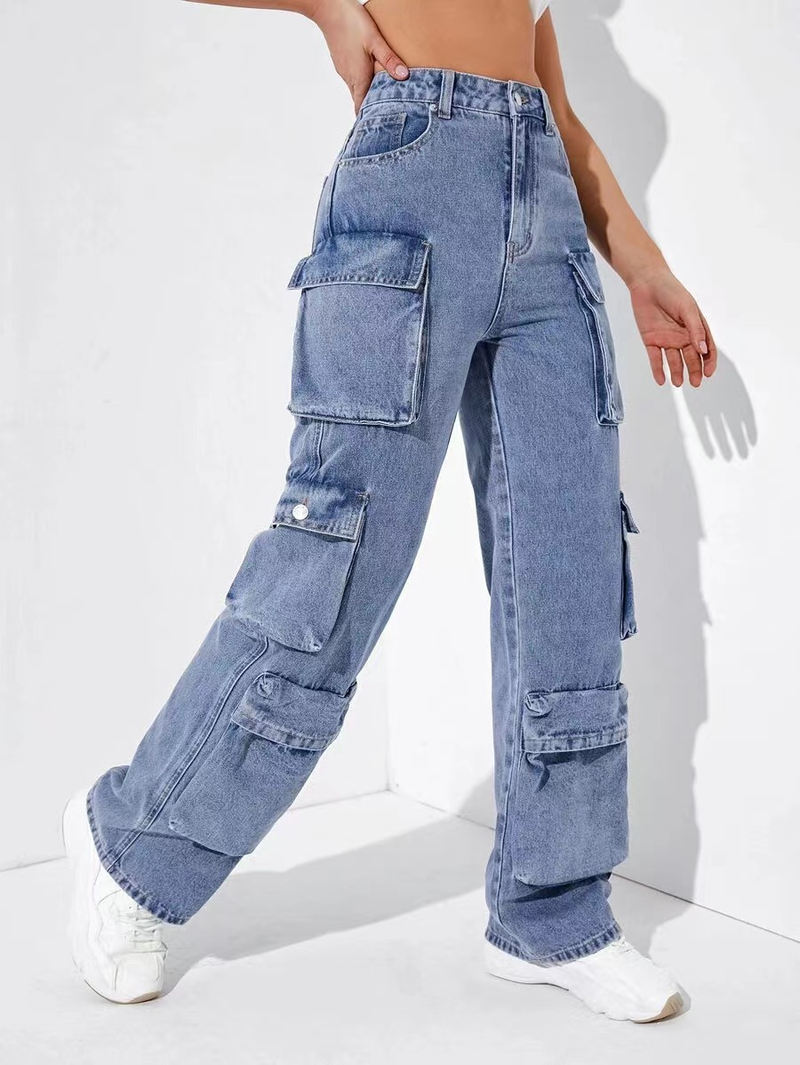 werkbroek voor dames bron fabriek multi-bag damesbroeken miltzak jeans_voghion.com