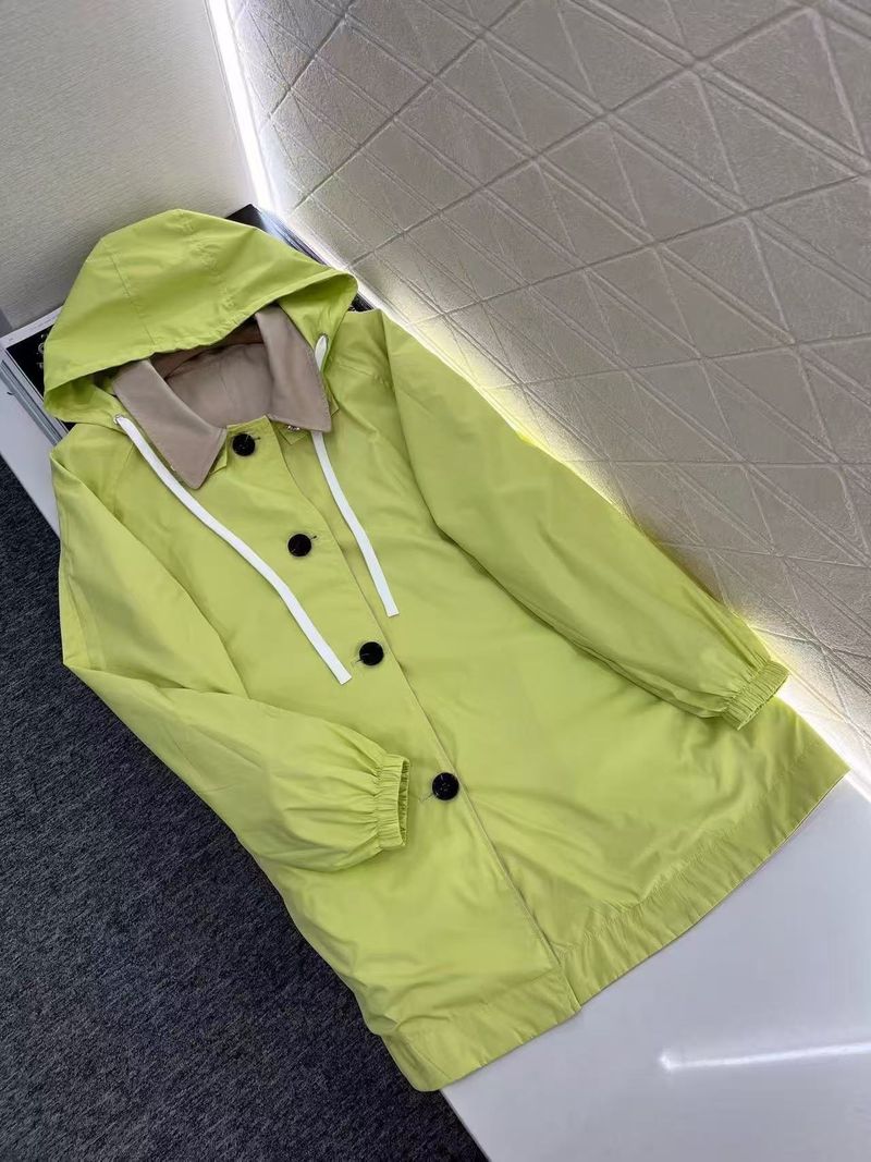 Women's Clothing Nanyou Women's Clothing M Brand 25 Spring Color Block Reversible Hooded Trench Coat Loose Casual Versatile Fashion_voghion.com