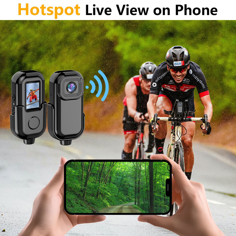 360° WiFi vanjska sportska kamera HD 1080 zaslon u boji snimač videokamera za provođenje zakona_voghion.com