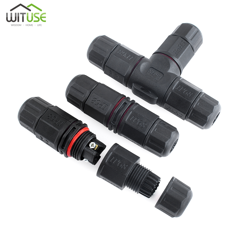 10pcs 2/3/4/5 Pin Waterproof Connector Electrical Terminal Junction Cable IP68 Adapter Set Wire Screw LED Light Box Outdoor_voghion.com