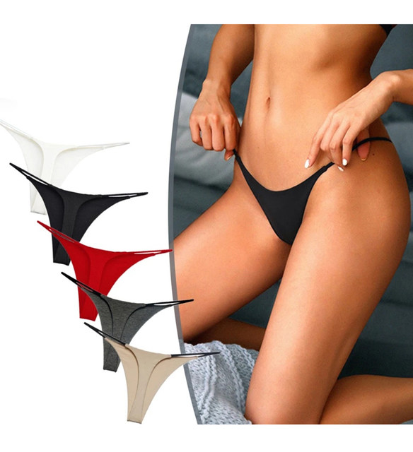 Women Low-Rise G-string Sexy Lingerie Cotton Panties Women's Underwear Panty Female Briefs Breathable Thong_voghion.com