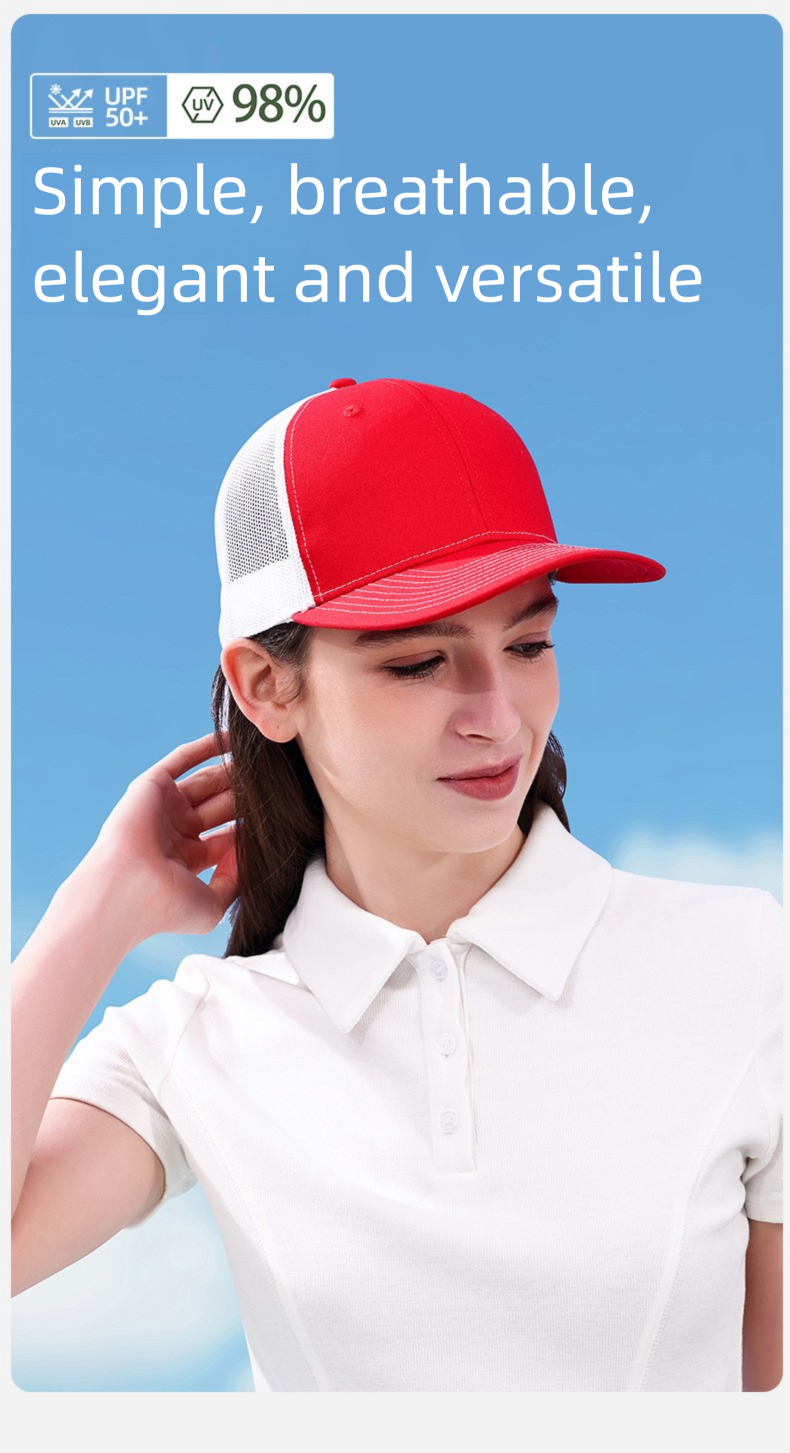 Richardson Trucker Beyzbol Erkek, Kadınlar İçin Nefes Alabilen Açık Hava Sporları Filesi, Moda Renk Bloklu Güneşlik Ördek Gagalı Şapka_voghion.com