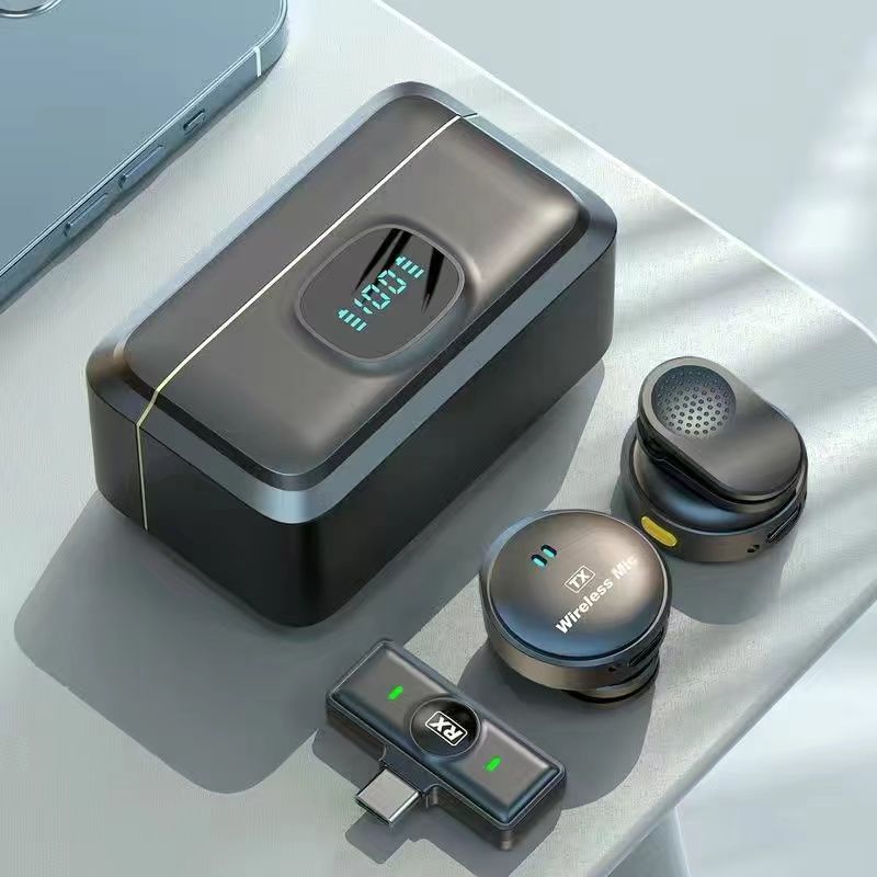 Batch New Q8 Magnetic Clip-on Microphone_voghion.com