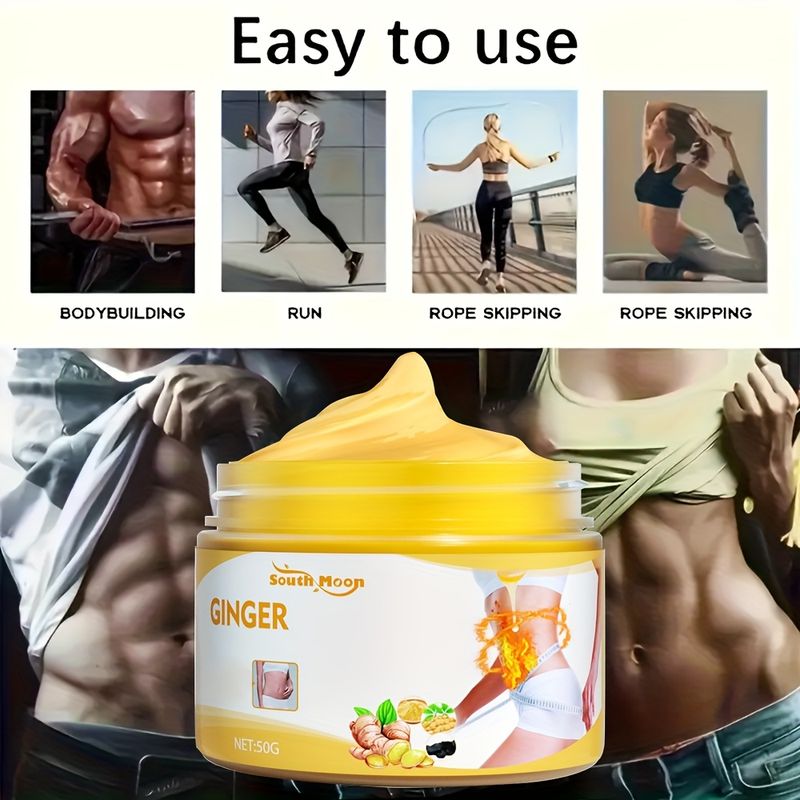 Crema reafirmante con cafeína y vitamina E - Crema caliente para resultados de ejercicio, ideal para vientres prominentes, tono beige claro_voghion.com