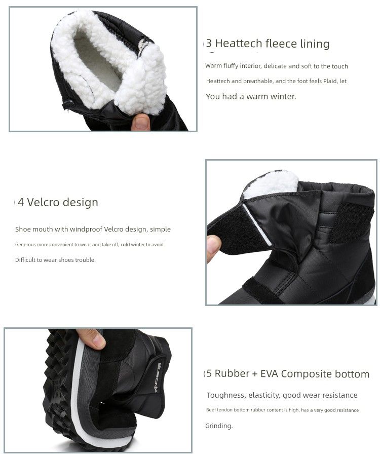 Herenschoenen Winter Warm Slee Bodem Lage Enkellaarzen_voghion.com