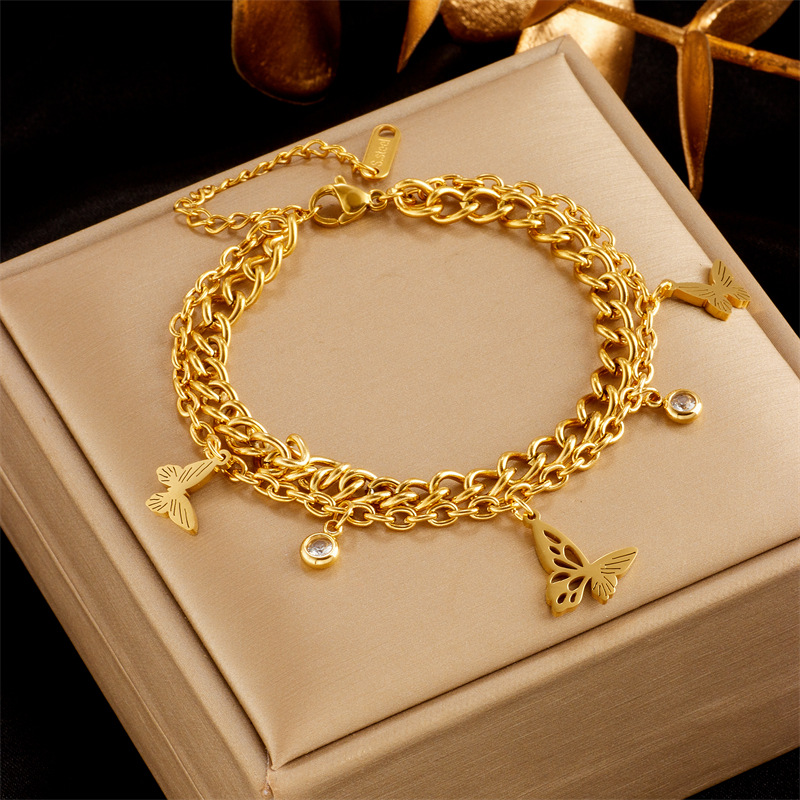 Design de nișă la modă, de înaltă calitate, cu temperament luxos, versatil, placat cu aur, cu fluture, perle, flori, accesorii cu diamante_voghion.com