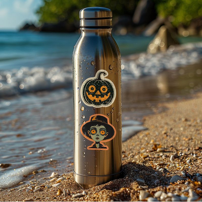 Aufkleber 100 Retro Halloween Graffiti Aufkleber Computer Wasser Tasse Wasserdichte Dekorative Aufkleber Halloween Aufkleber_voghion.com