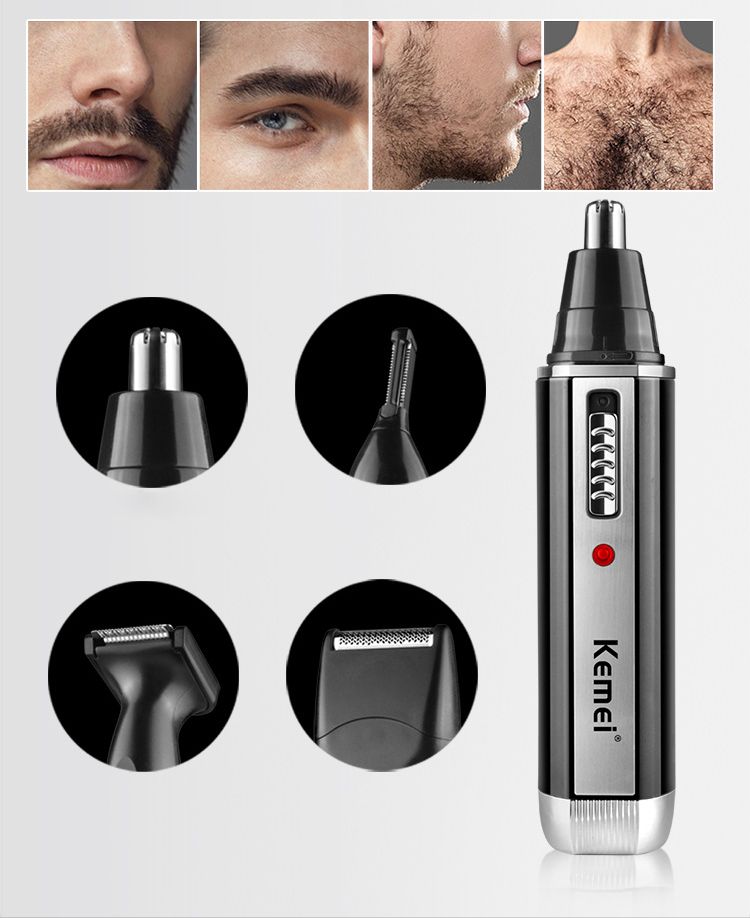 Tagliacapelli elettrico ricaricabile tutto in uno per uomo Kit per toelettatura Barba Trimero Rasoio per sopracciglia viso Naso Rasoio per orecchie_voghion.com