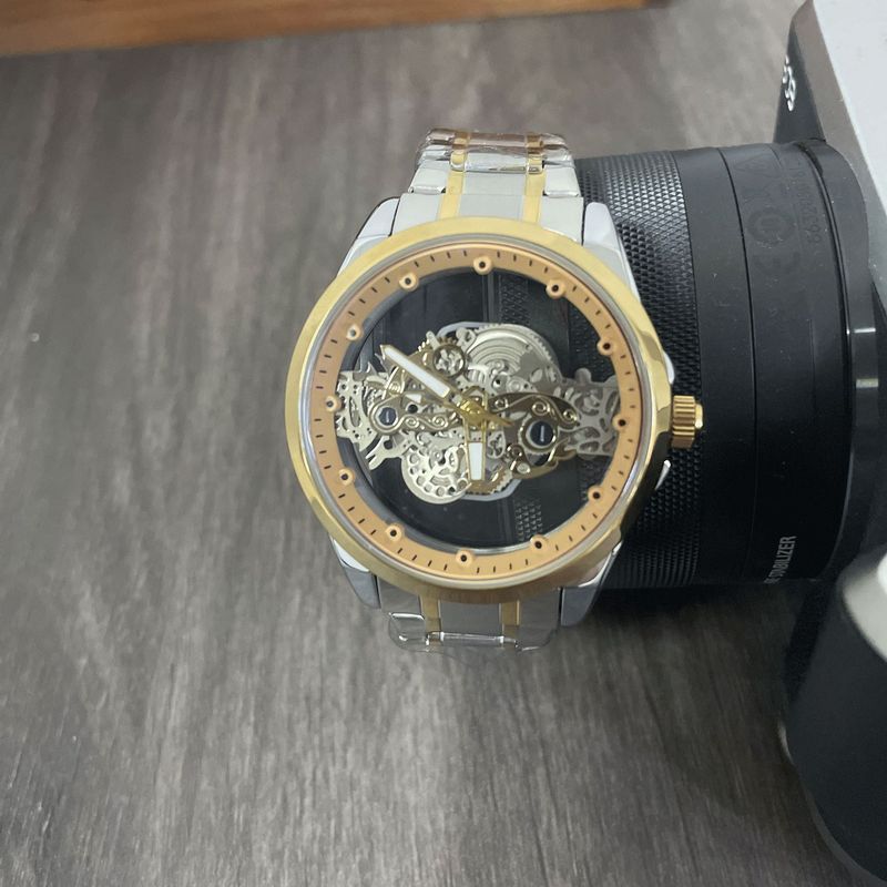 New Hollow Transparent Non-Full Automatic Men's Watch Waterproof Luminous_voghion.com