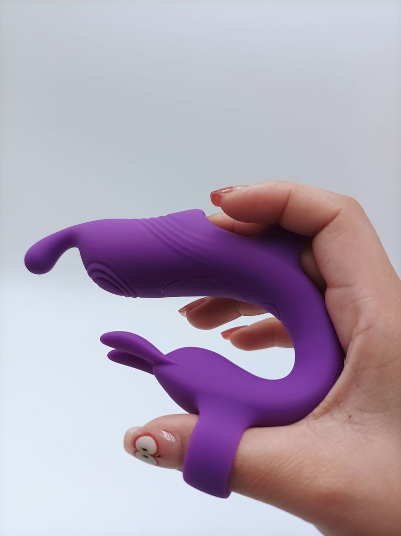 LuvBox Finger Trigger Vibrator Dual Vibrator Prostata Analkammer Orgasmus Vorspiel Einführen Spielzeug Paar Spaß Flirten_voghion.com