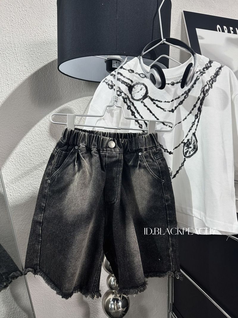 2025 Summer New Korean Style Boys Fashion Washed Old Jeans Shorts Children's Clothing Children's Summer Shorts_voghion.com