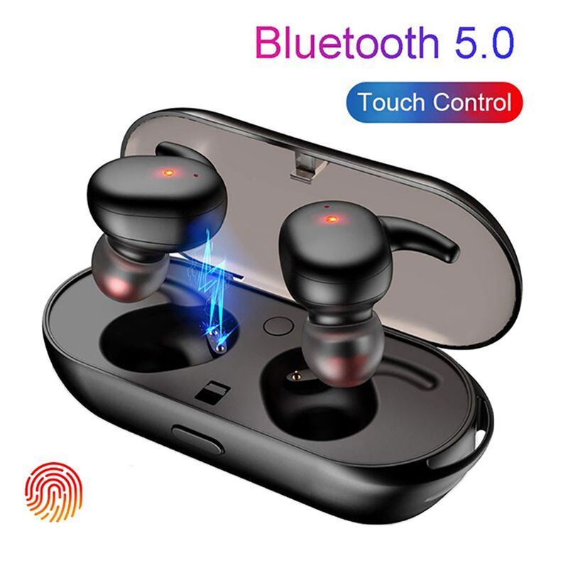 Bluetooth 5.0 Control táctil Auriculares inalámbricos Auriculares deportivos Auriculares estéreo_voghion.com