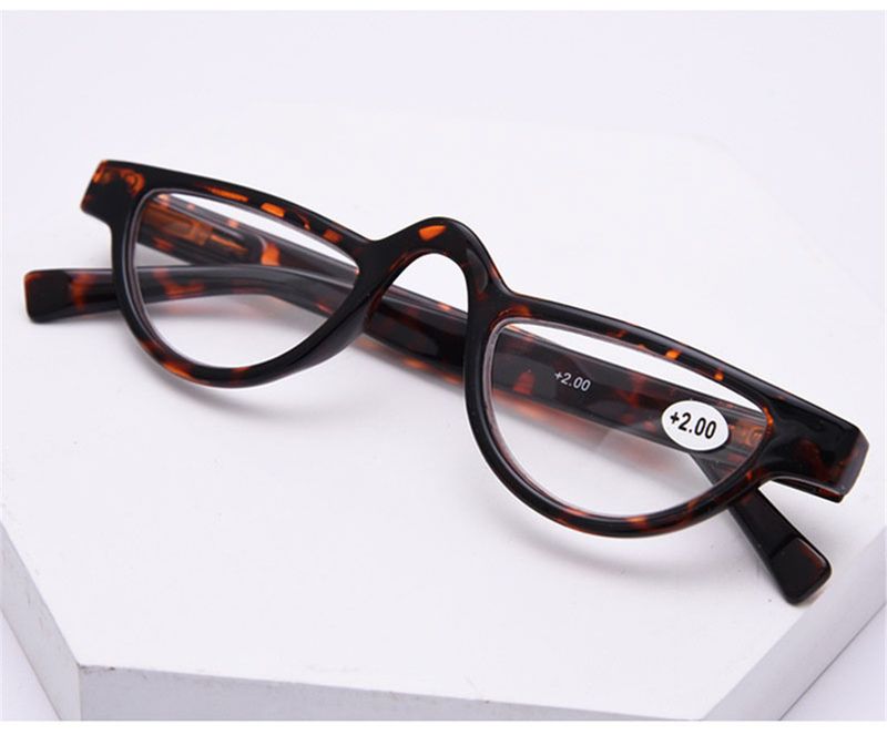 Ochelari de lectură Unisex cu jumătate de cadru, ultraligeri, pentru femei și bărbați, cu prezbiopie, dioptrie de la 1,0 la 3,5_voghion.com