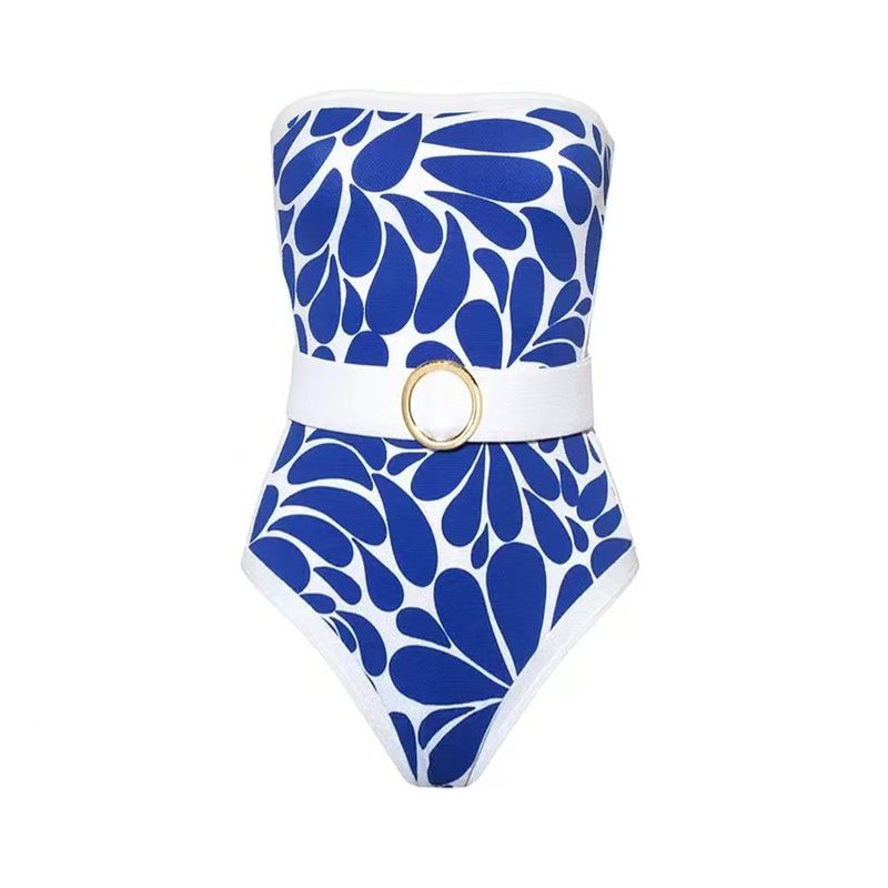 Maillot de bain une pièce imprimé à la mode pour femmes, chemisier à manches longues, rétro, printemps chaud_voghion.com