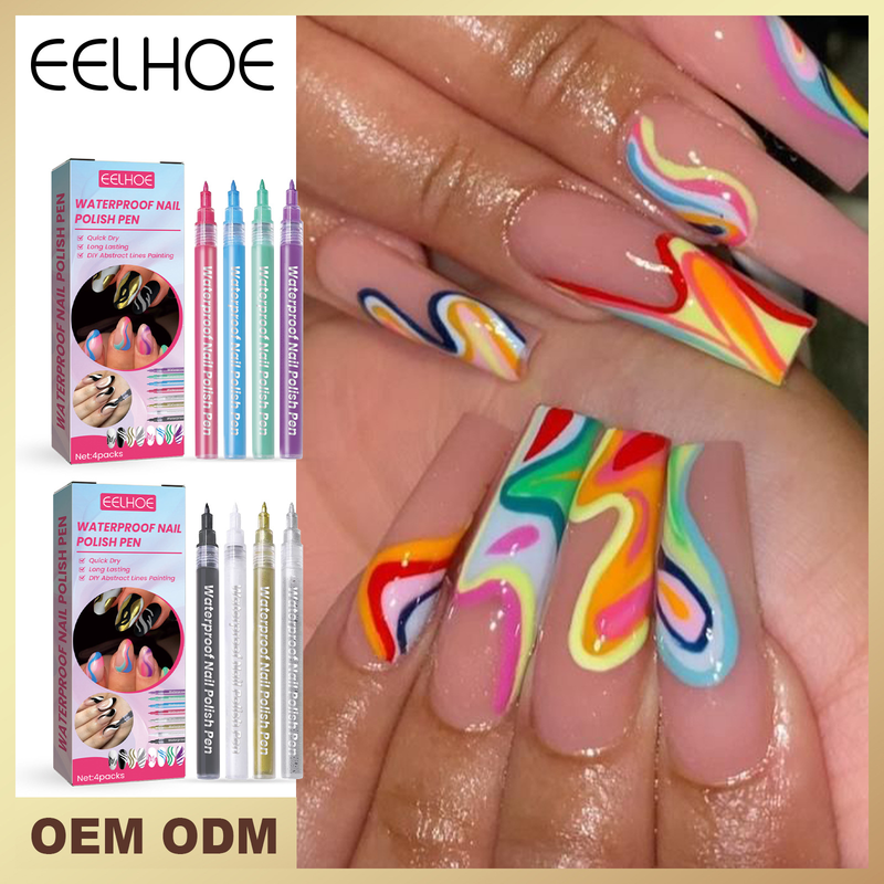 EELHOE Enhancement Tool Graffiti One Colored Line Wasserfester, nicht schwindelerregender Nagelstift_voghion.com