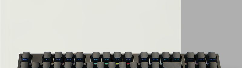 OEM Black White PBT Transparent Customized Nical Keyboard_voghion.com
