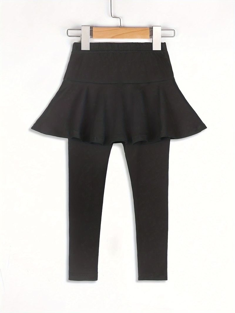 Roupas infantis para meninas primavera e outono, saia, calças leggings, calças esportivas casuais justas_voghion.com