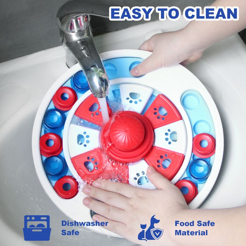 Feeder Anti-Choke Slow Eating Mat Cat Dog Food Dish Pet Intelligence Training Interactive Feeding Bowl_voghion.com