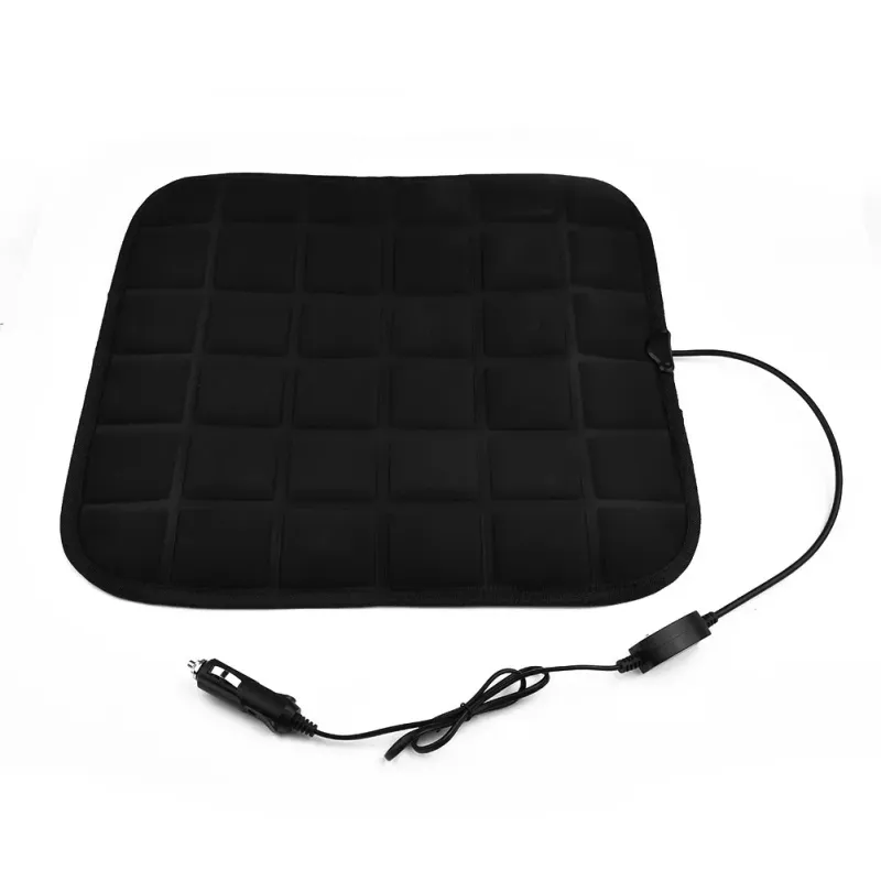 Electric Heating Pads 12V Car Heated Cover Universal Front Cushion Adjustable Temperature Winter Auto Seat Warmer_voghion.com