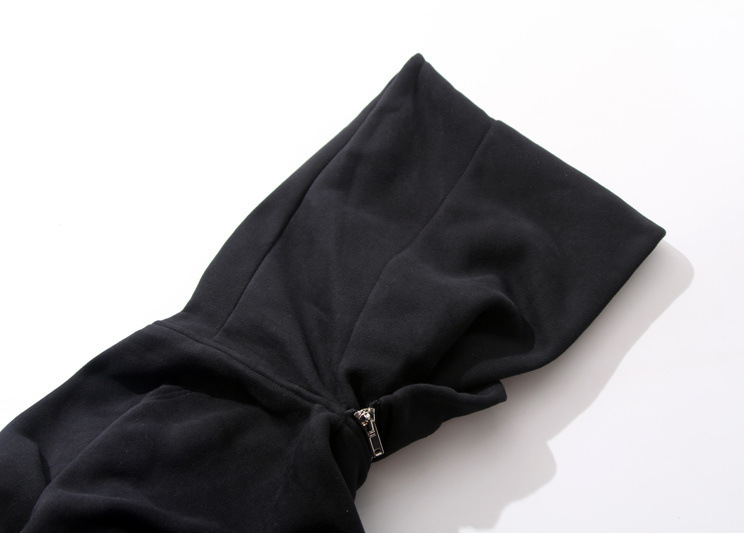Nauji Ro Hoodies Vyriški užtrauktukai Cardigan Haruku juodi megztiniai hip hop swag Rick Casual megztinis Oversized Hoodies_voghion.com